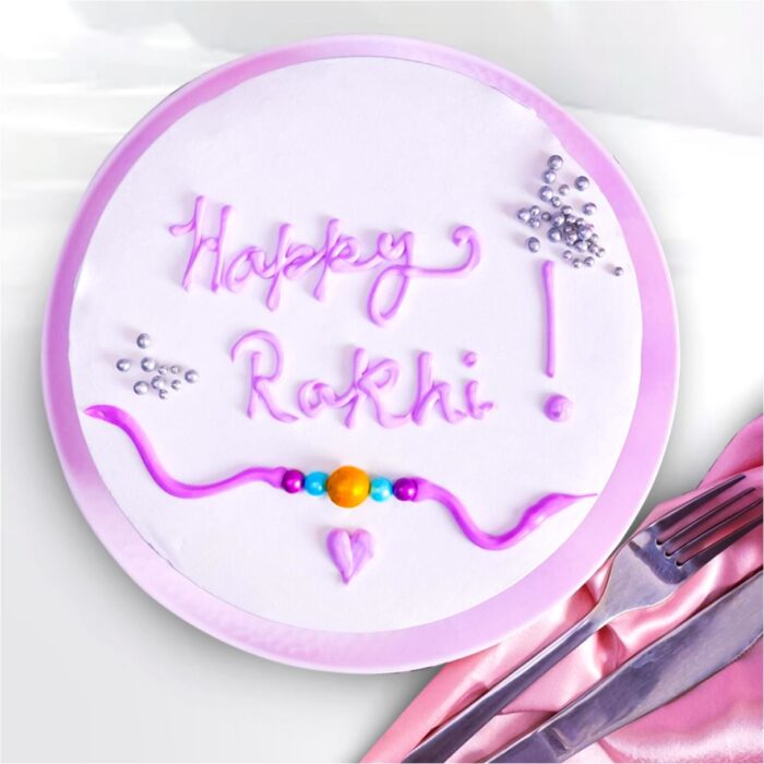 Happy Rakhi Pineapple Cake