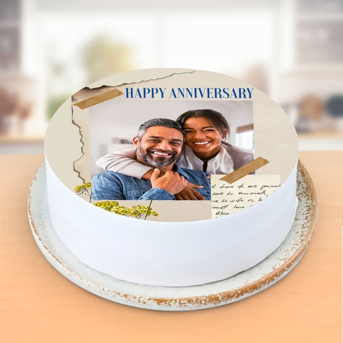 Anniversary Edition Vanilla Photo Cake