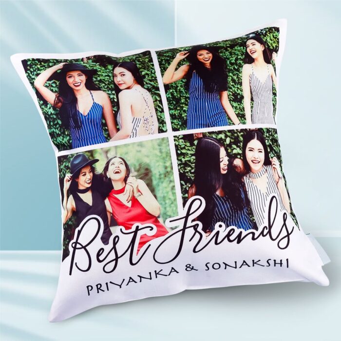 Personalized Photo Best Friends Cushion