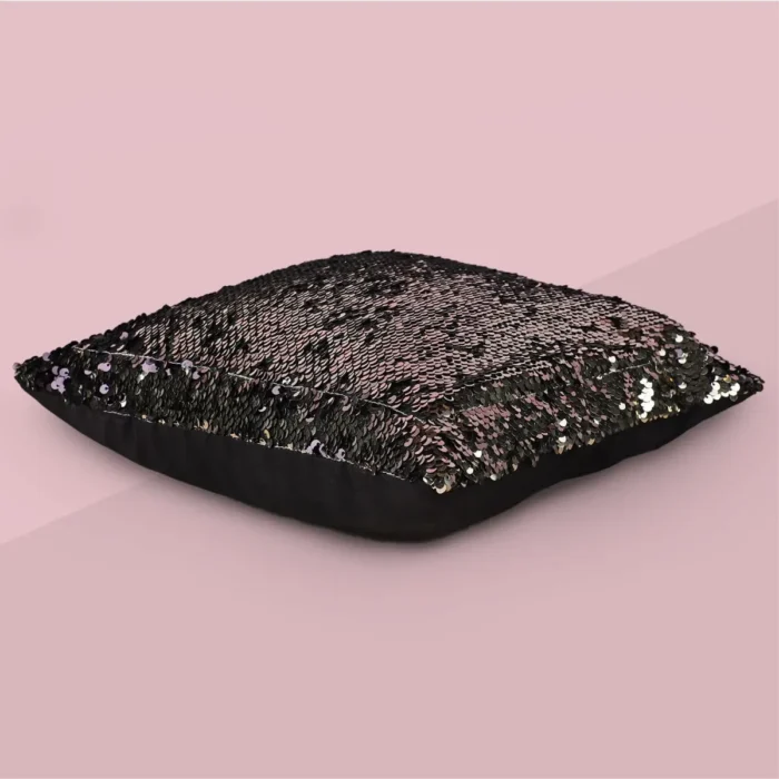 Black Sequin Cushion B