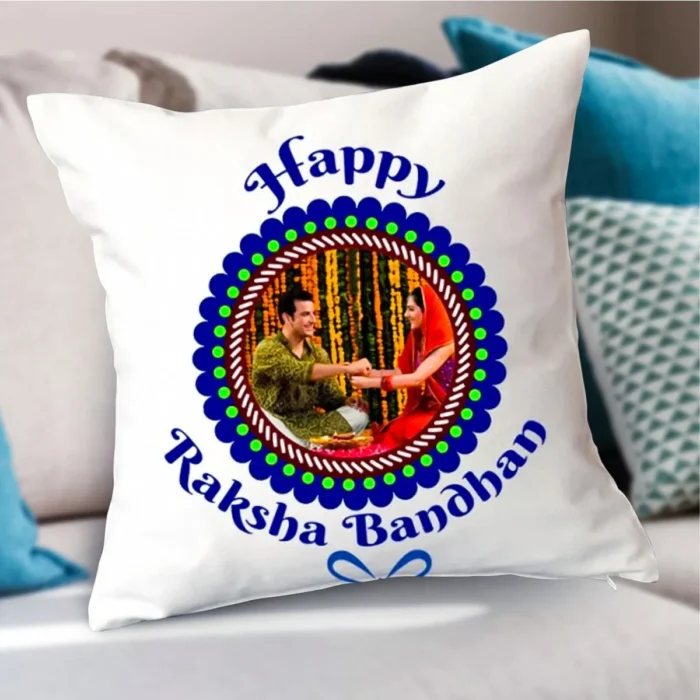 Happy Raksha Bandhan Personalized Cushion